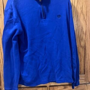 Royal Blue Pullover with Quarter-Zip